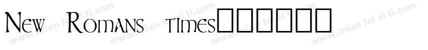 New Romans times字体转换